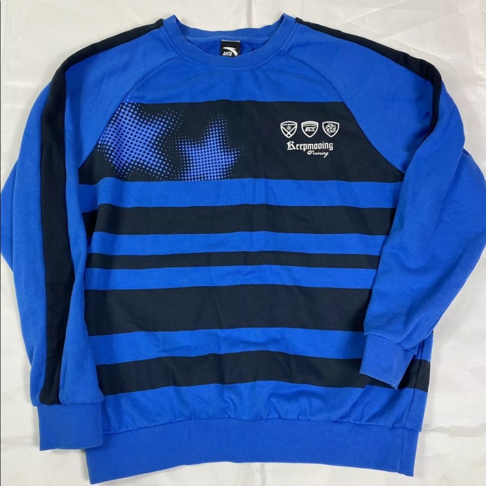 ANTA Mens Keep Moving Training Crewneck Sweatshirt Long Sleeve